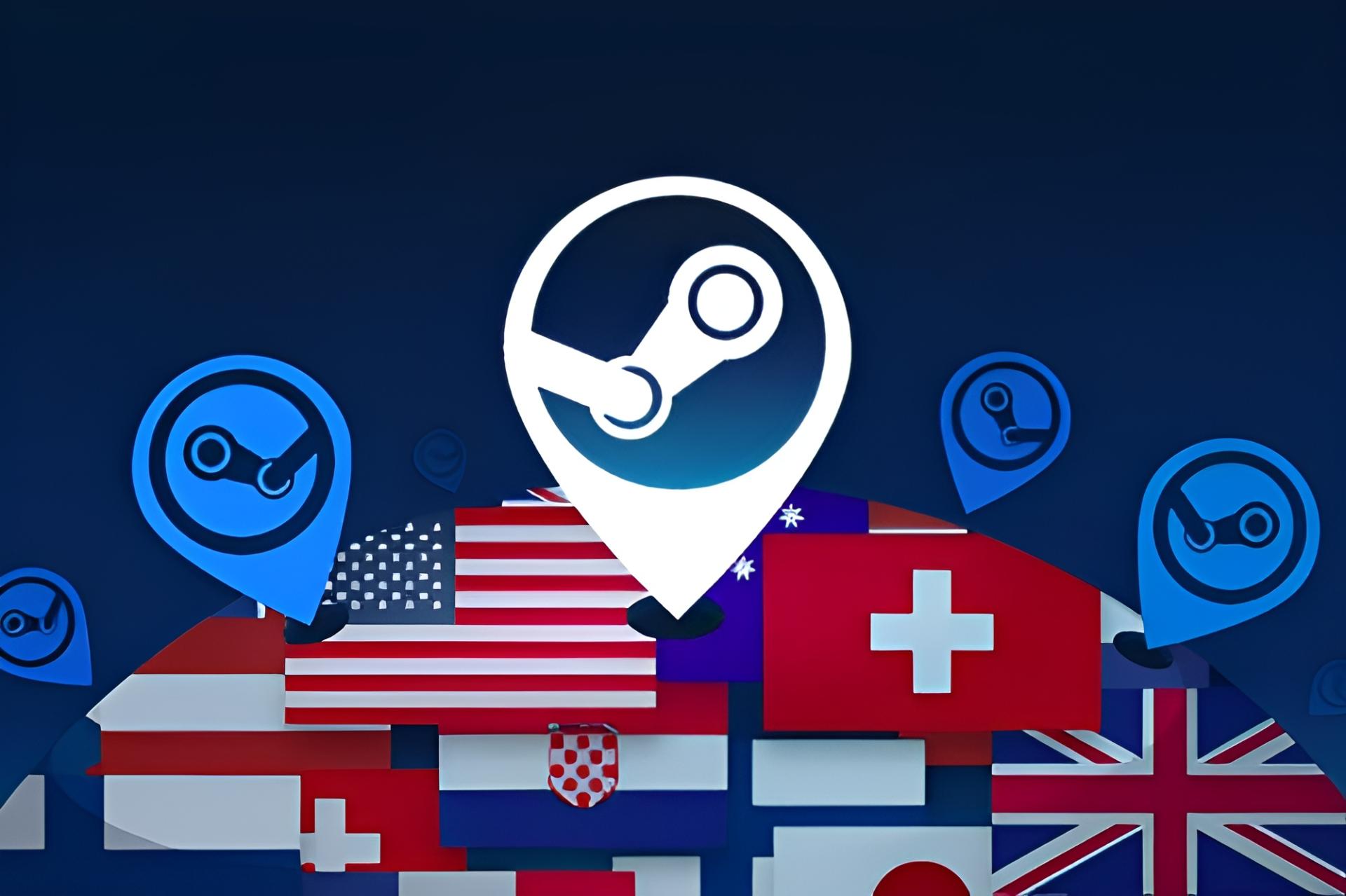 تغییر ریجن استیم