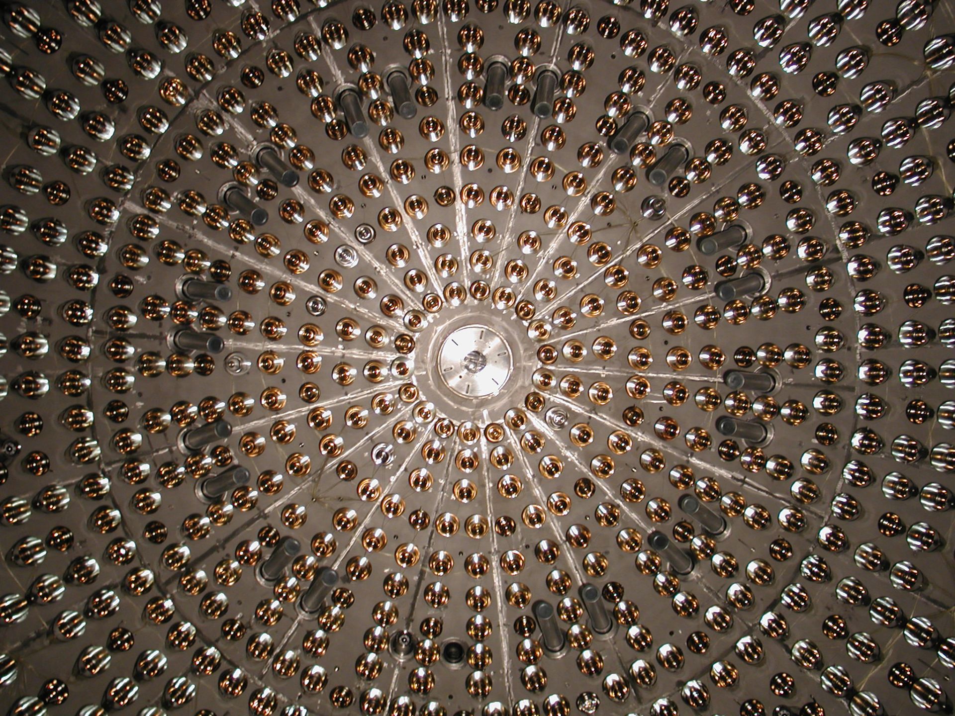 Stainless steel sphere for testing solar neutrinos