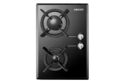 نمای بالای اجاق گاز صفحه ای دو شعله استیل البرز G-2302