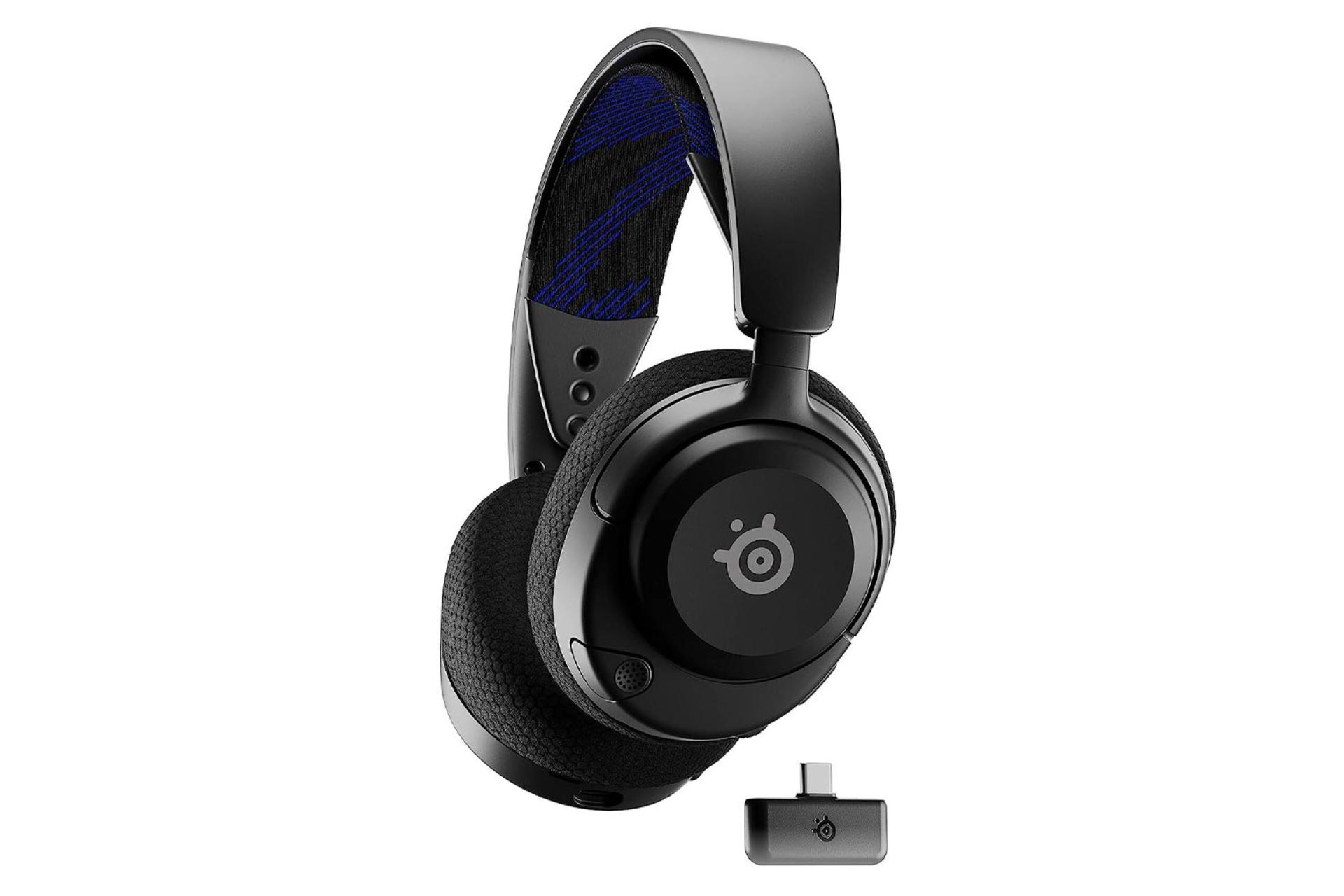 هدفون استیل سریز Arctis Nova 4P Wireless رنگ مشکی