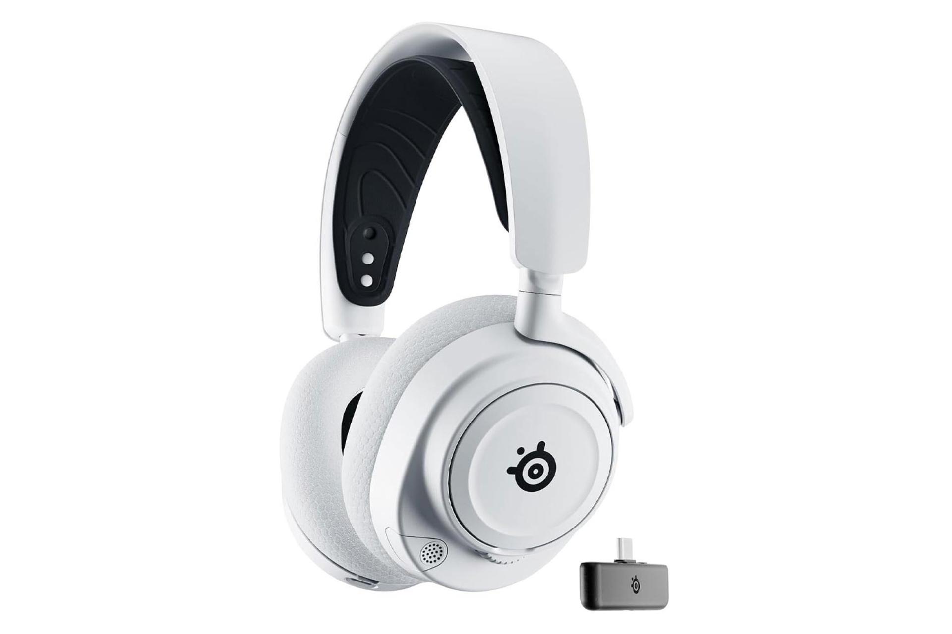 هدفون استیل سریز Arctis Nova 7X Wireless رنگ سفید