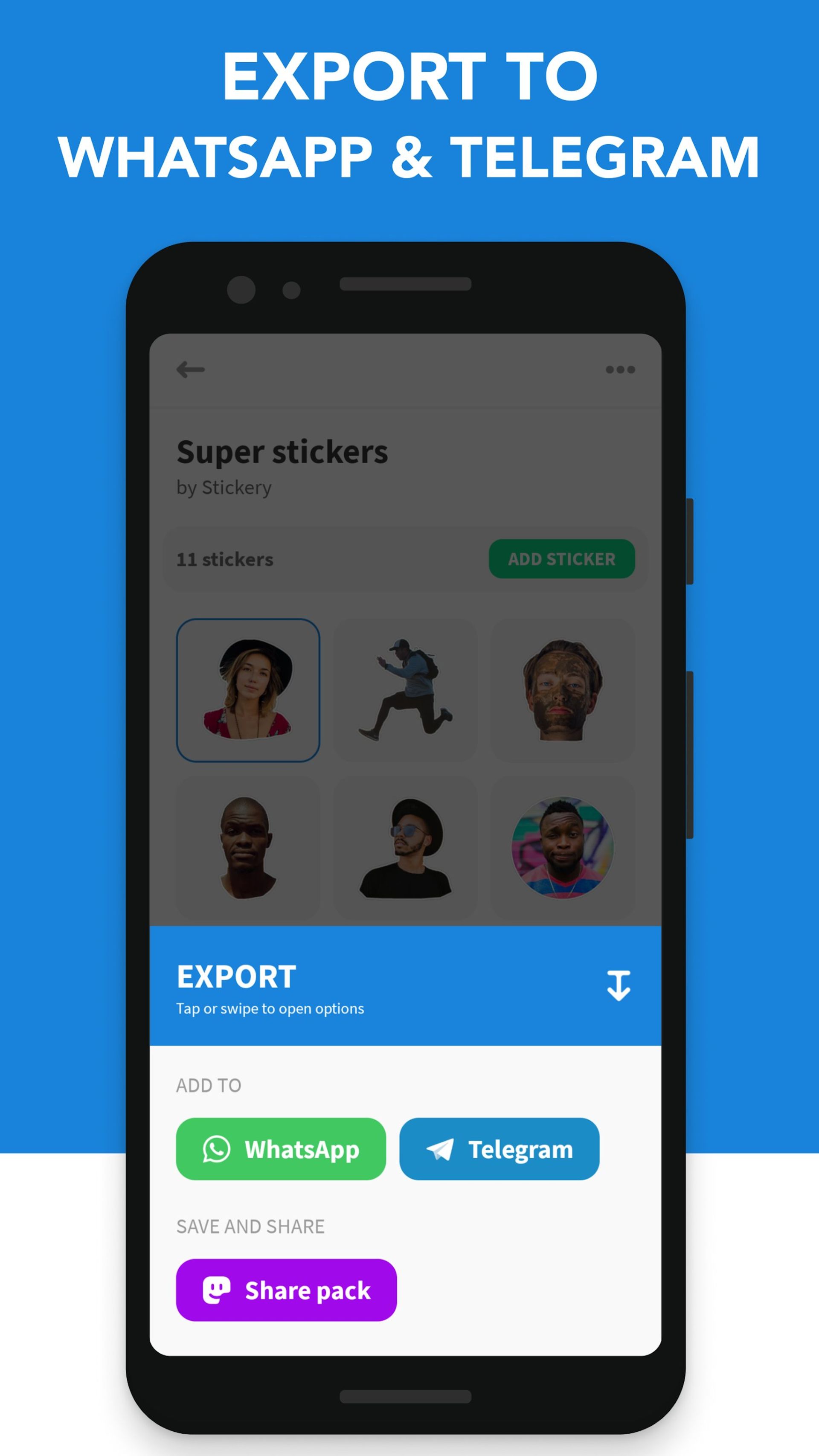 اپلیکیشن Stickery ساخت استیکر تلگرام در اندروید