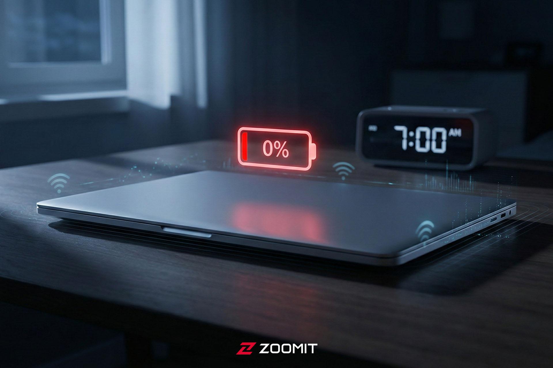 تخلیه باتری لپ‌تاپ در حالت خواب