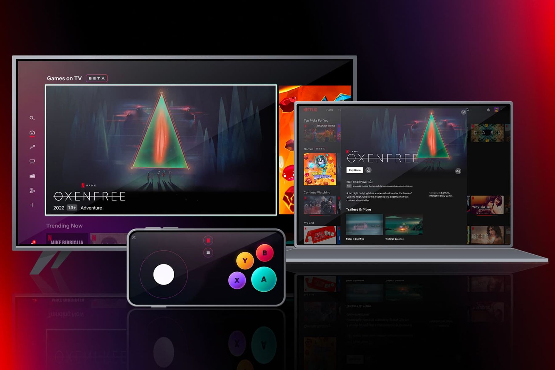 استریم بازی نتفلیکس روی لپ تاپ و تلویزیون و موبایل