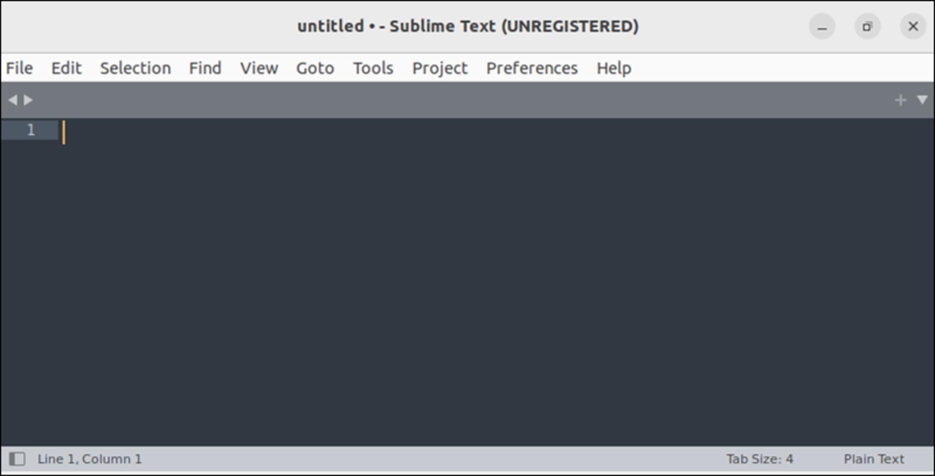 رابط کاربری ویرایشگر متن Sublime Text