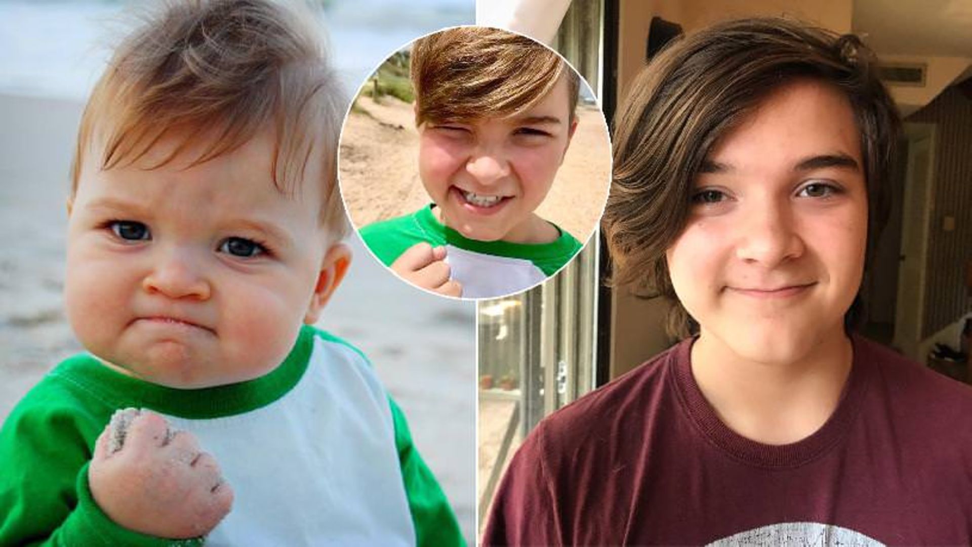 میم کودکی با مشت گره کرده