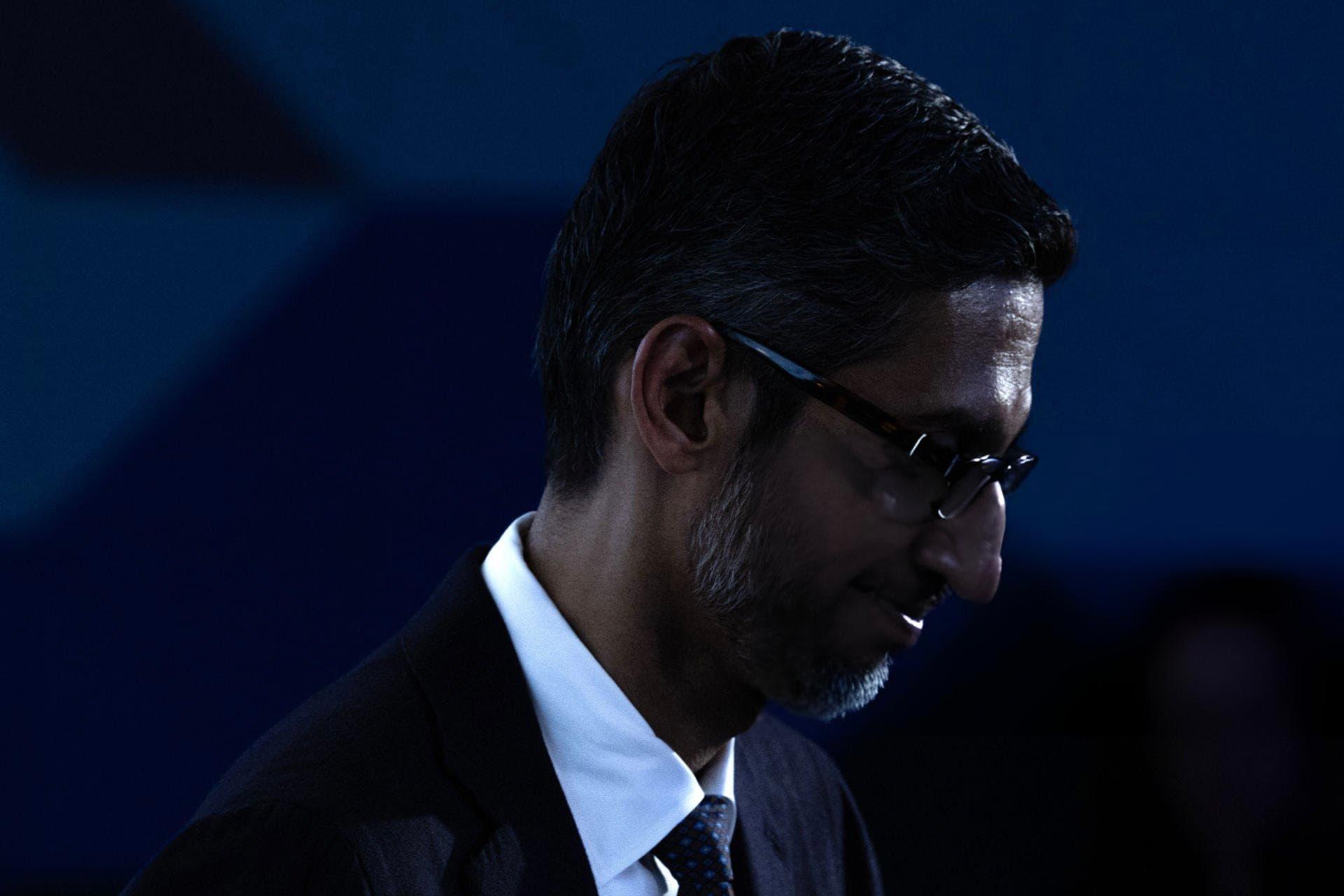 مرجع متخصصين ايران چهره ناراحت سوندار پيچاي / Sundar Pichai مديرعامل گوگل 