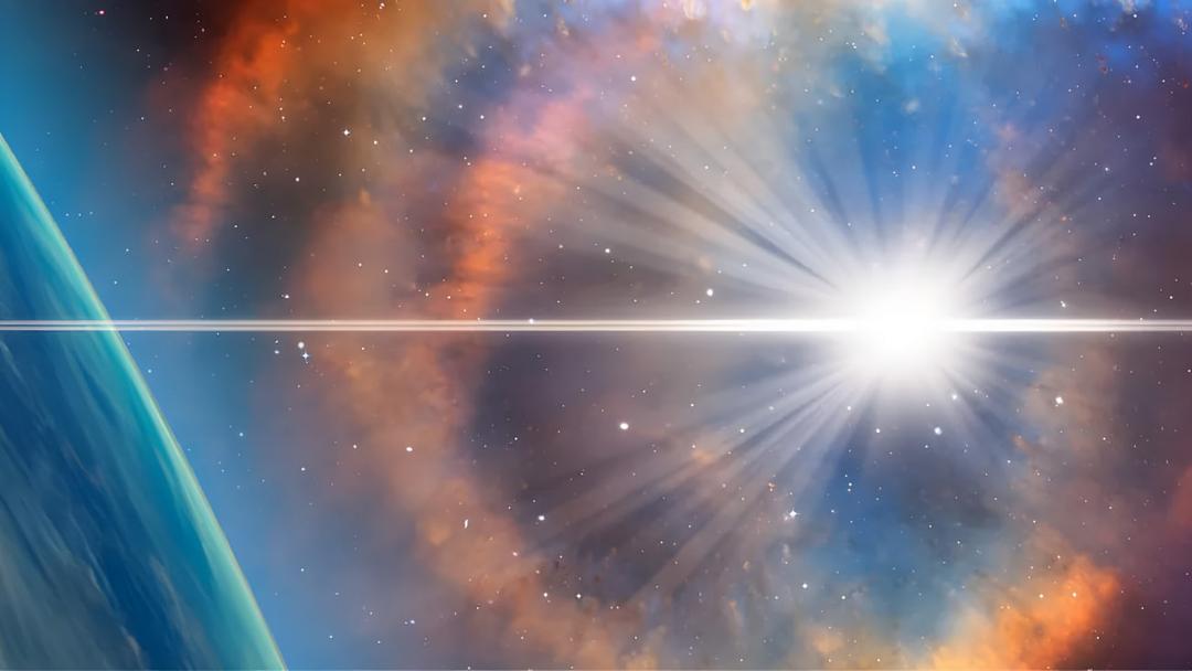 انفجار ابرنواختر (Supernova) در فضای میان ستاره‌ها و کره زمین