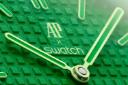 صفحه ساعت مچی بچه گانه سواچ Swatch Royal Pop GREEN EIGHT SSX03G100N