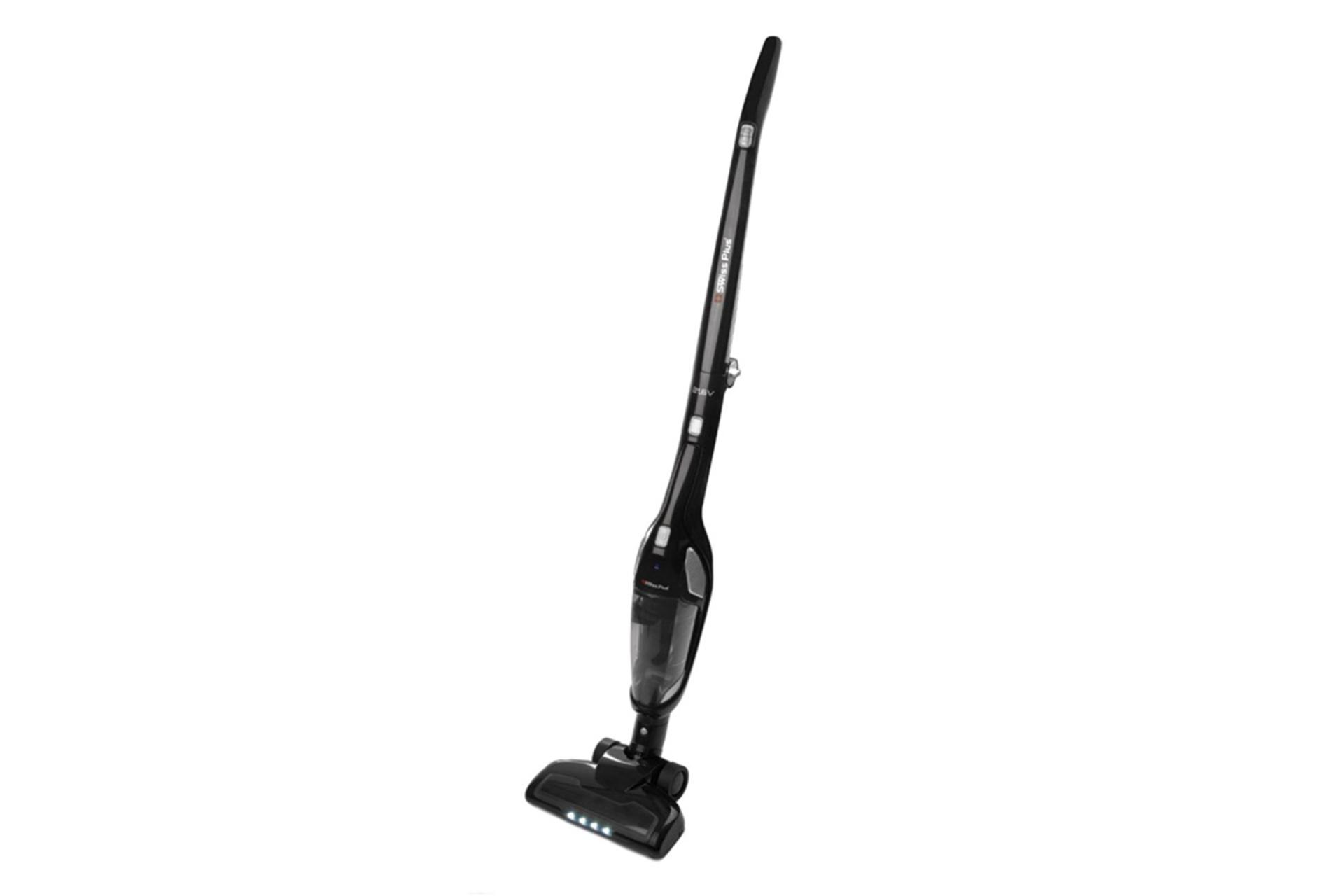 جارو شارژی عصایی سوئیس پلاس مدل SRVC-3021 از نمای کنار