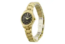 ساعت مچی زنانه سوئیس پرنس Swiss Prince 2002G-WOMEN-BLACK-GOLD