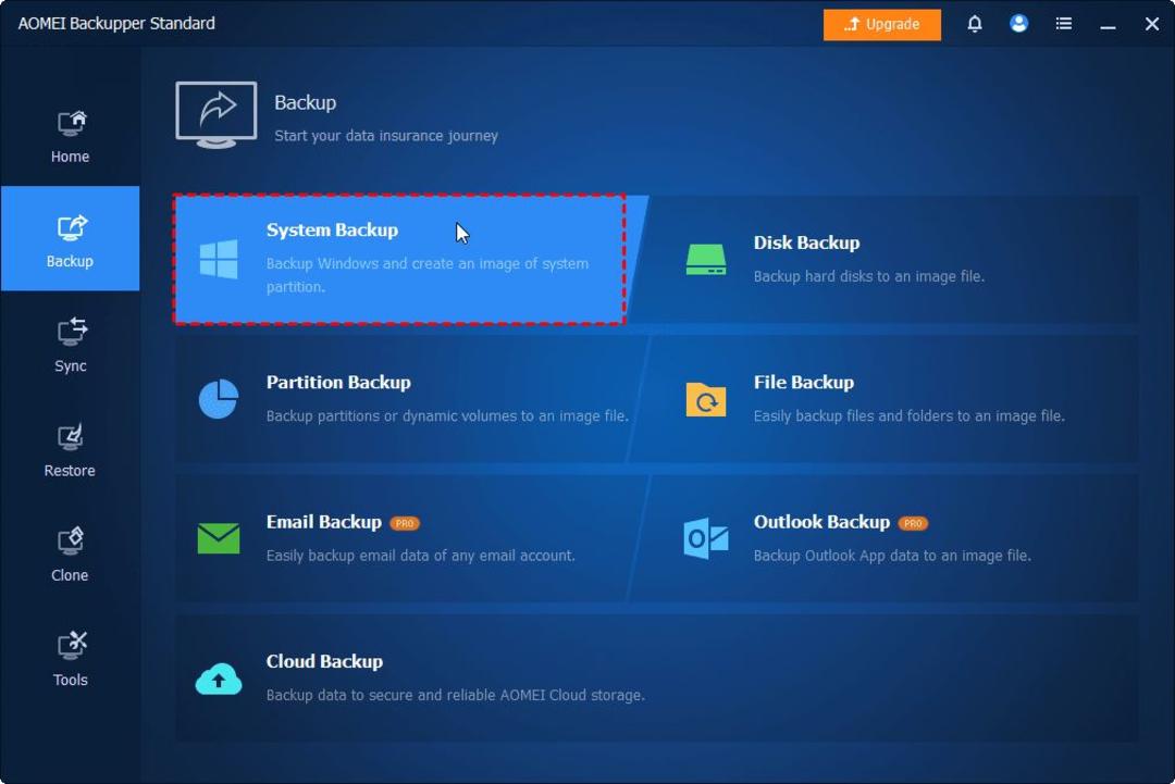نرم افزار AOMEI Backup
