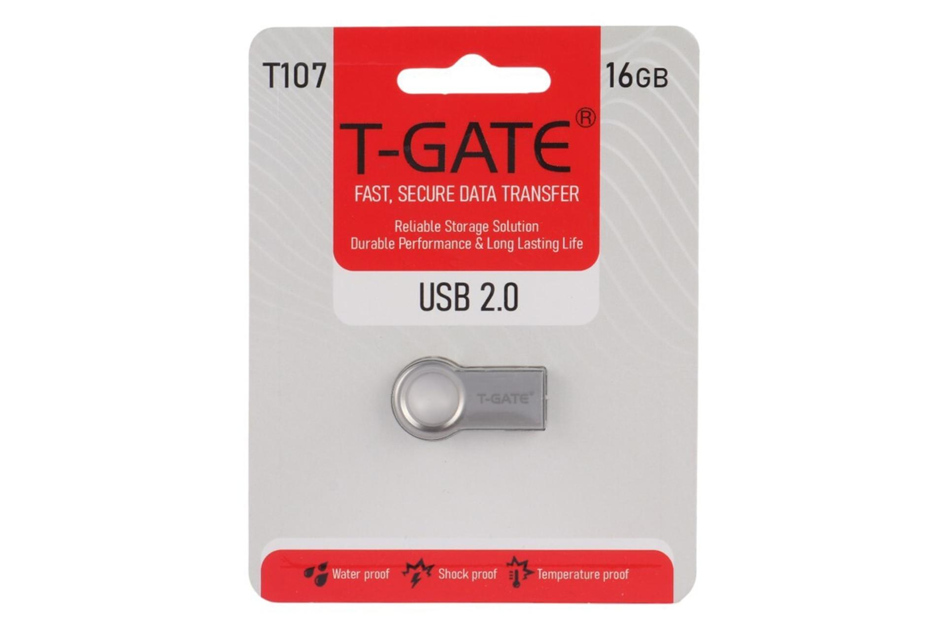 جعبه فلش مموری تی گیت T-GATE T107 16GB USB 2.0