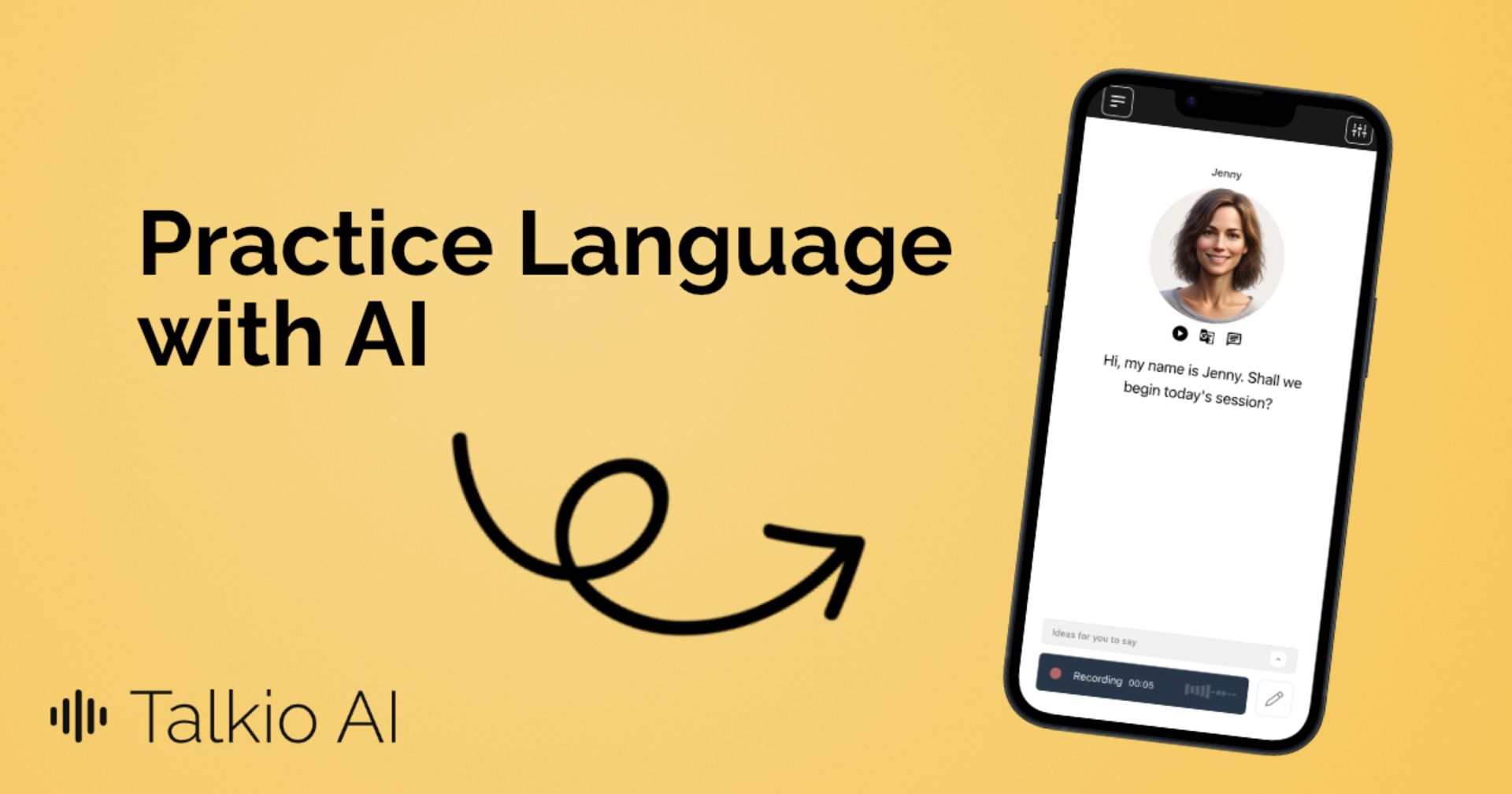 اپلیکیشن و وب‌سایت Talkio AI