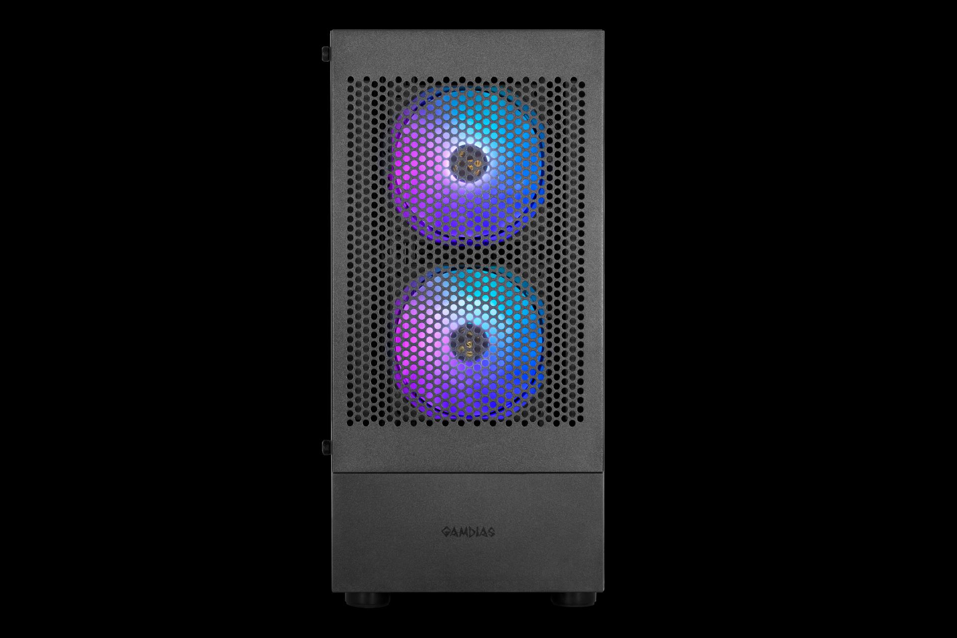 نمای جلوی کیس گیم دیاس TALOS E3 MESH