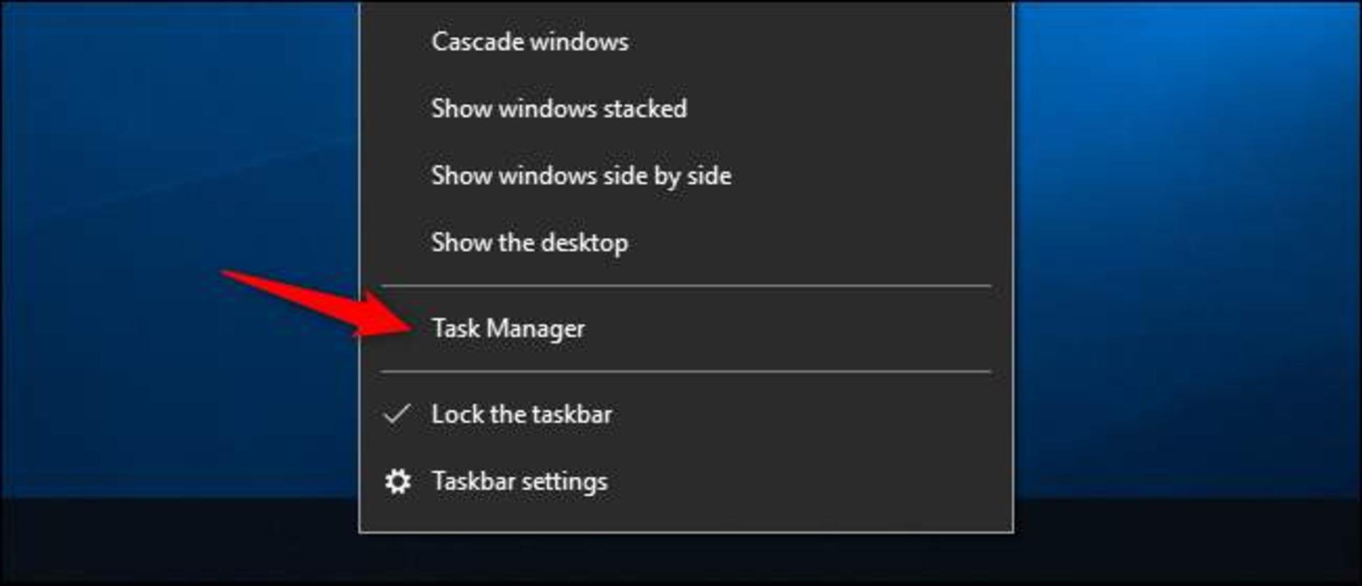 دسترسی به Task Manager ویندوز