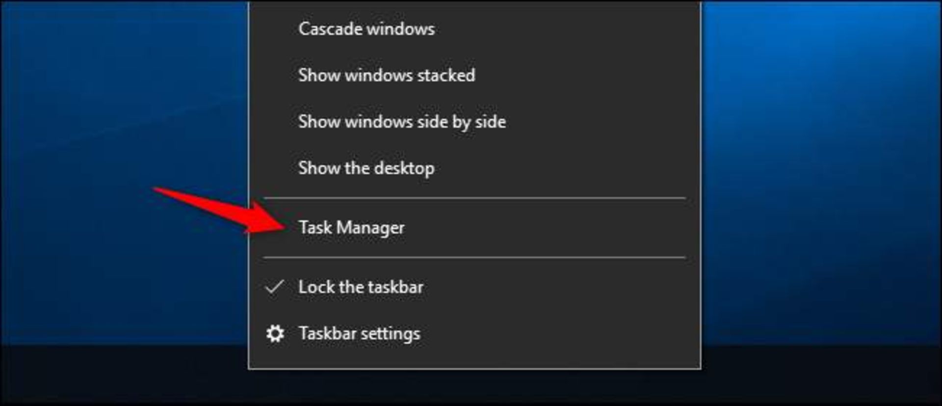 دسترسی به Task Manager ویندوز