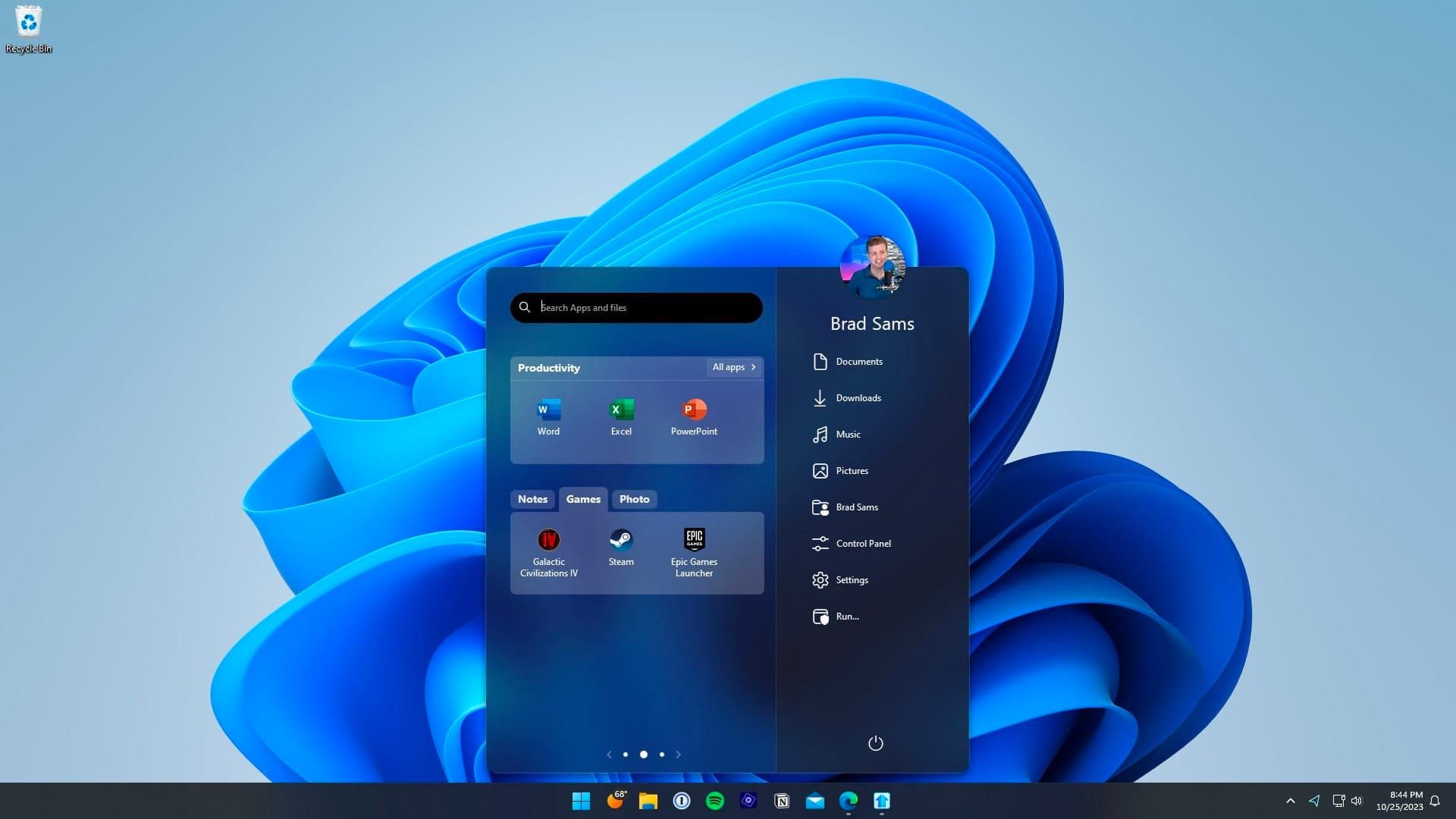 نرم افزار Taskbar11 منوی استارت ویندوز ۱۱
