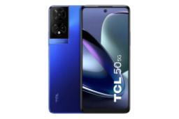پنل جلو و پشت گوشی موبایل تی سی ال TCL 50 5G آبی تیره
