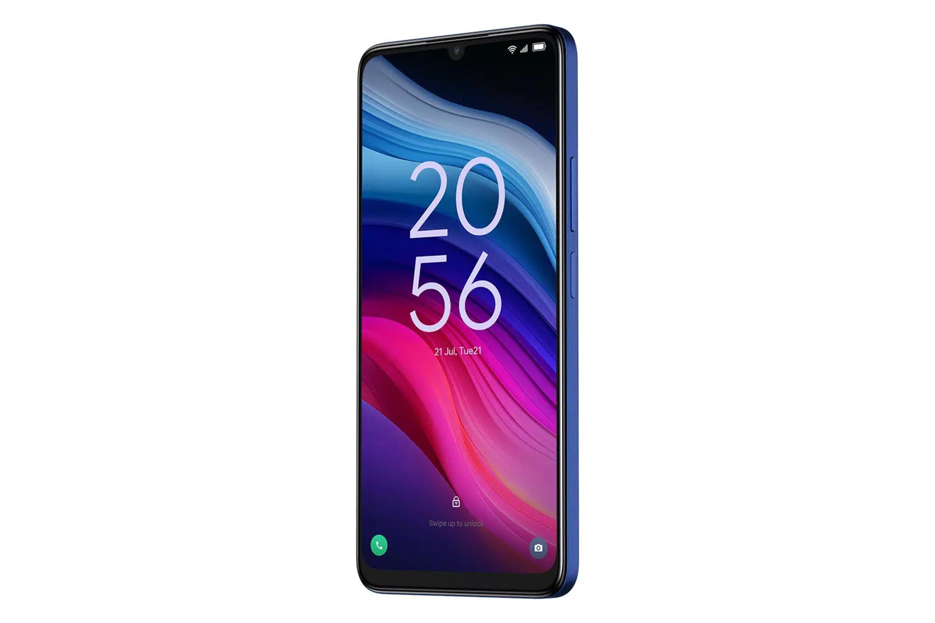 سمت راست پنل جلوی گوشی موبایل تی سی ال TCL 505 آبی