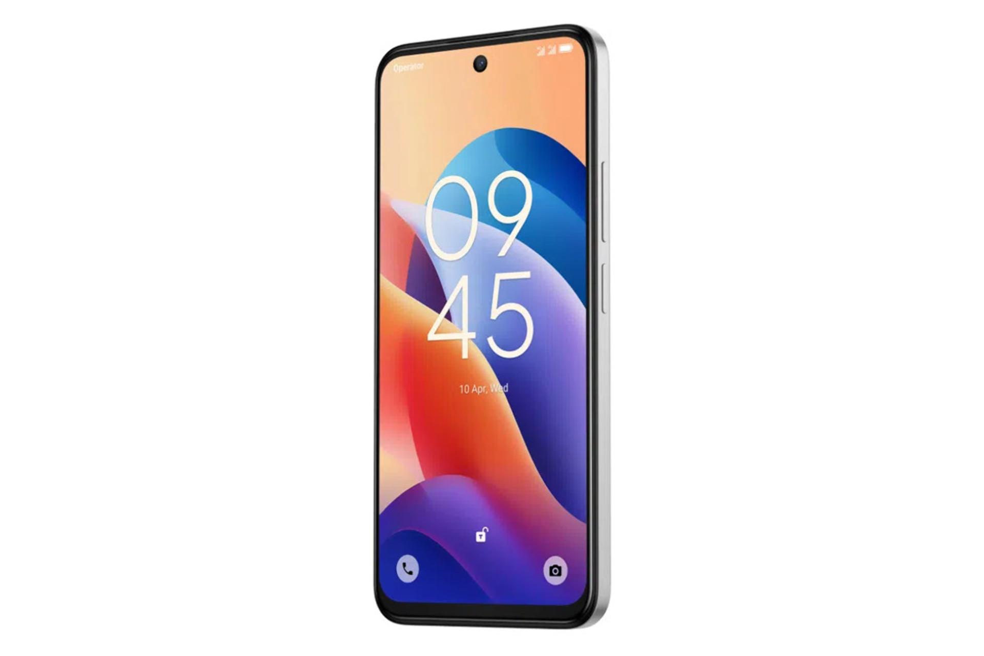 پنل جلو و صفحه نمایش گوشی موبایل تی سی ال TCL 60 SE سفید