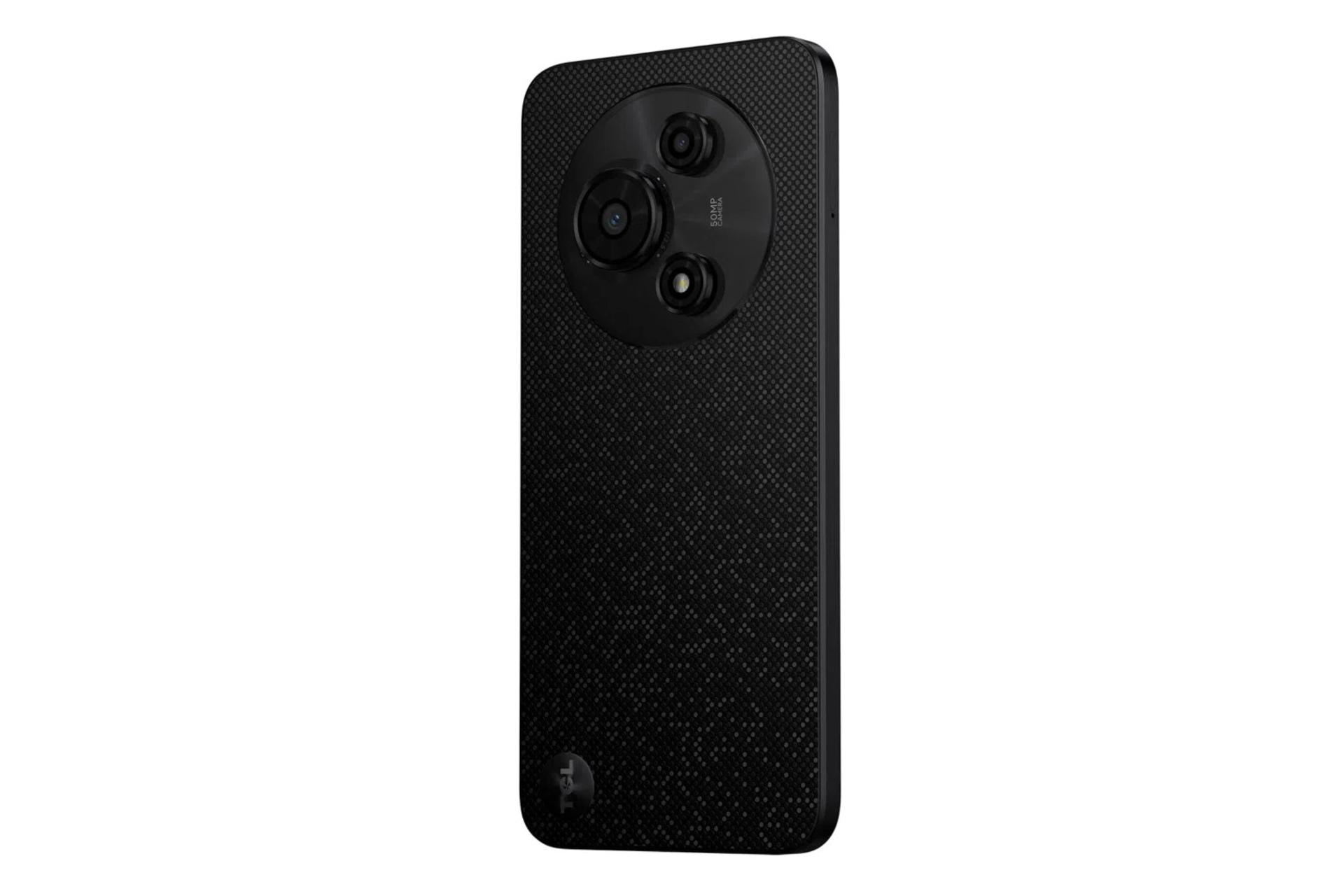 سمت راست پنل پشت گوشی موبابل تی سی ال TCL 605 مشکی طرح دار