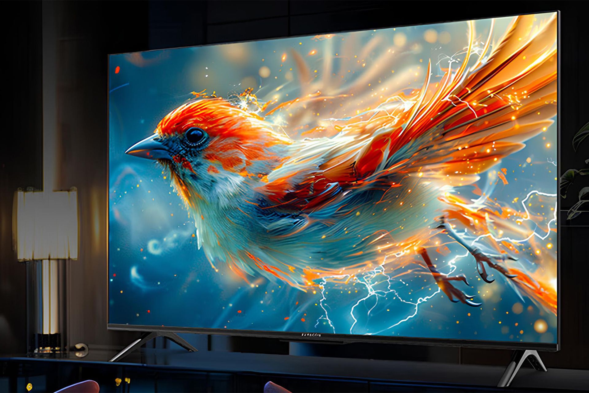 تلویزیون هوشمند TCL Thunderbird Sparrow 5 SEدرحال نمایش یک پرنده