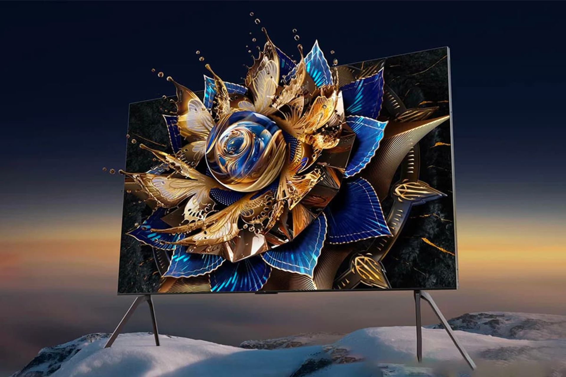تلویزیون ۱۱۵ اینچ TCL X11G Max رندر سه رخ جلو