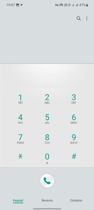 شماره گیر تم Teal