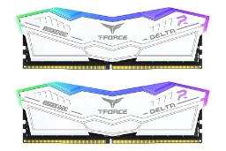 رنگ سفید رم تیم گروپ TEAMGROUP T-FORCE DELTA RGB 32GB (2x16) DDR5-5600 CL40