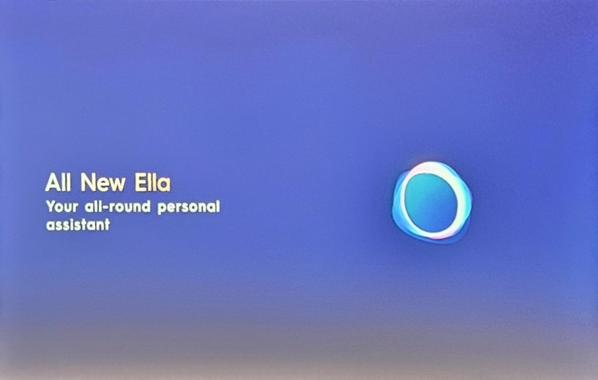 دستیار صوتی و هوش مصنوعی گوشی تکنو نمایش لوگو و نام Ella