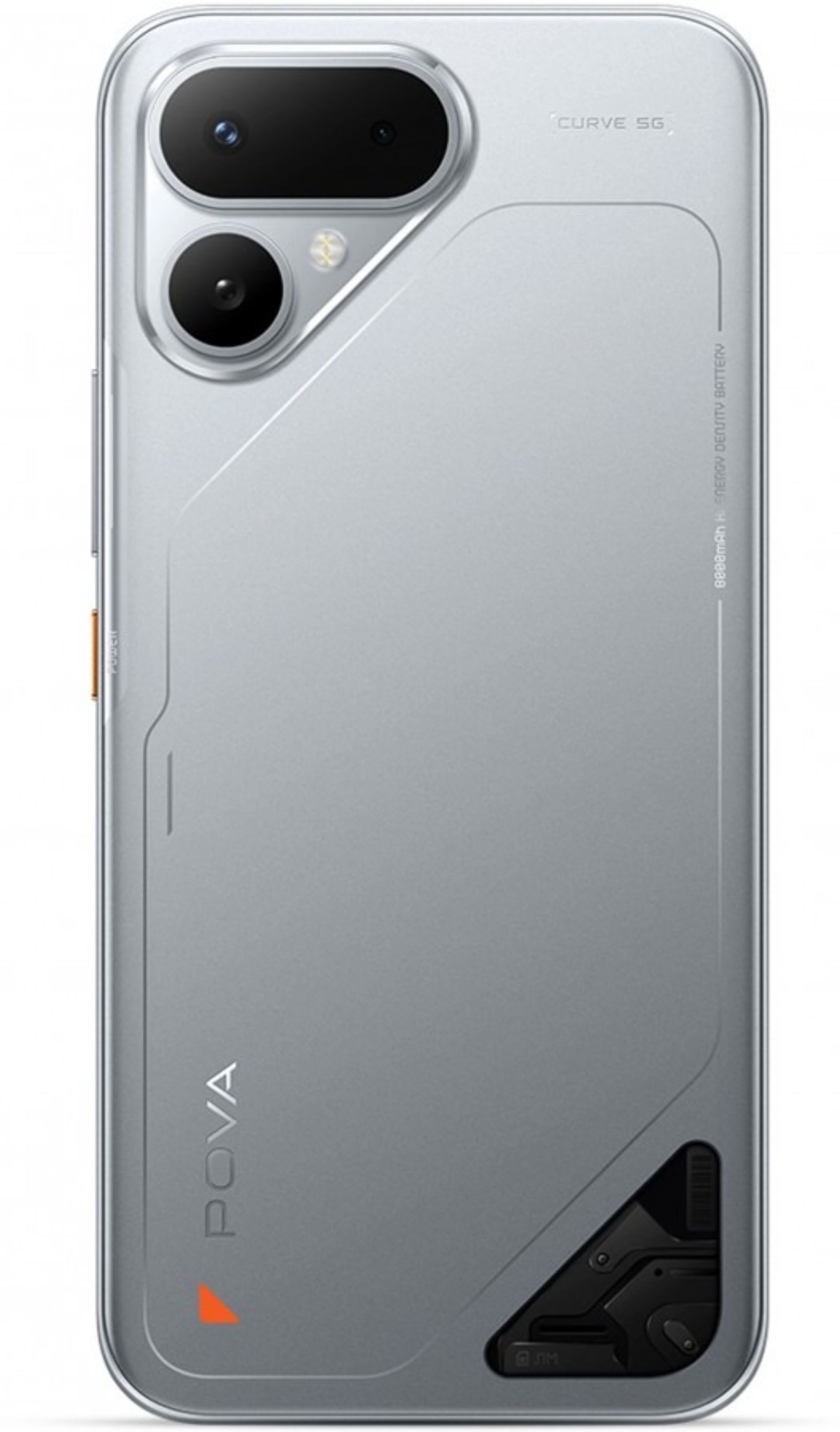 پنل پشت گوشی تکنو پووا Curve 2 رنگ تیتانیوم