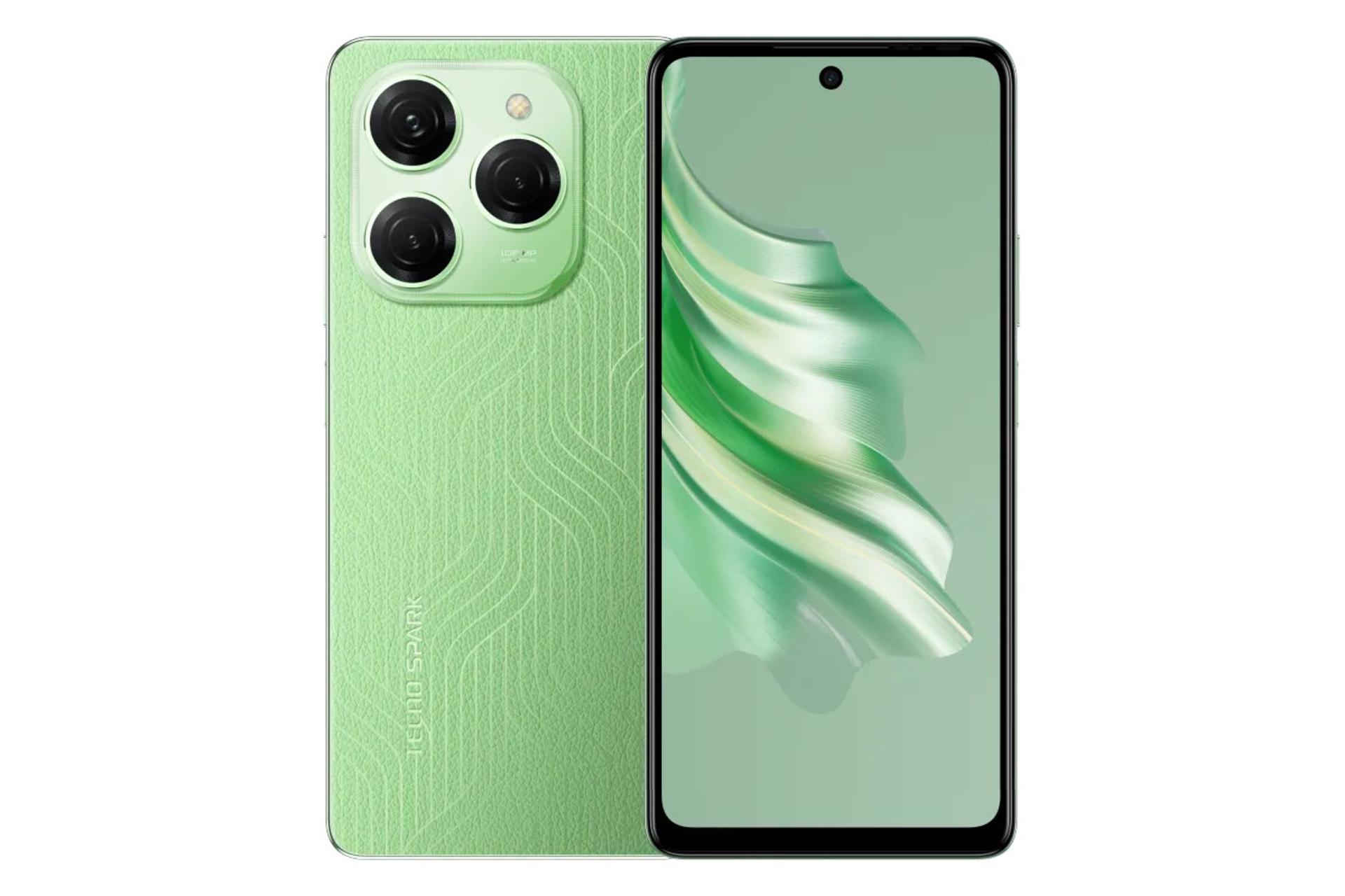 پنل جلو و پشت گوشی موبایل اسپارک 20 پرو تکنو / Tecno Spark 20 Pro سبز