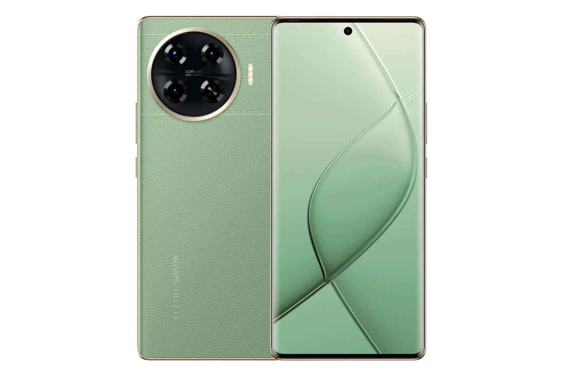 پنل جلو و پشت گوشی موبایل اسپارک 20 پرو پلاس تکنو سبز / Tecno Spark 20 Pro Plus