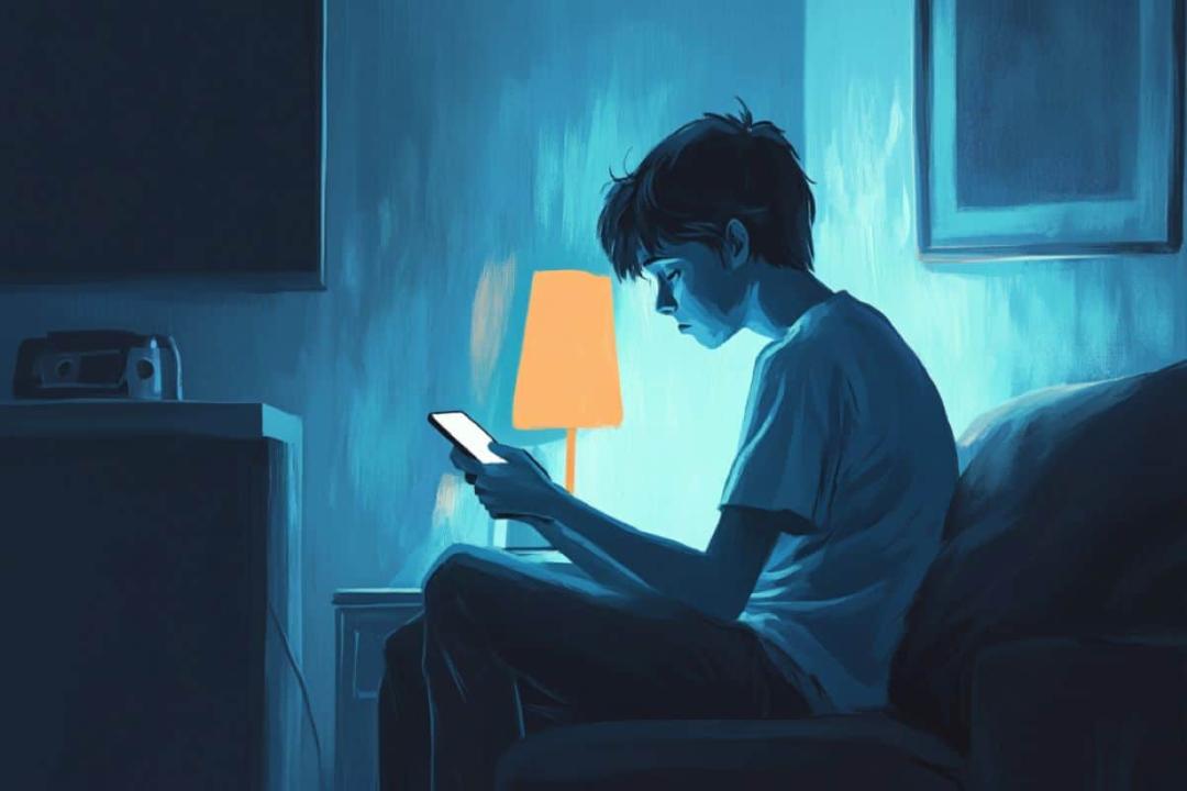 یک پسر نوجوان در تنهایی و انزوا