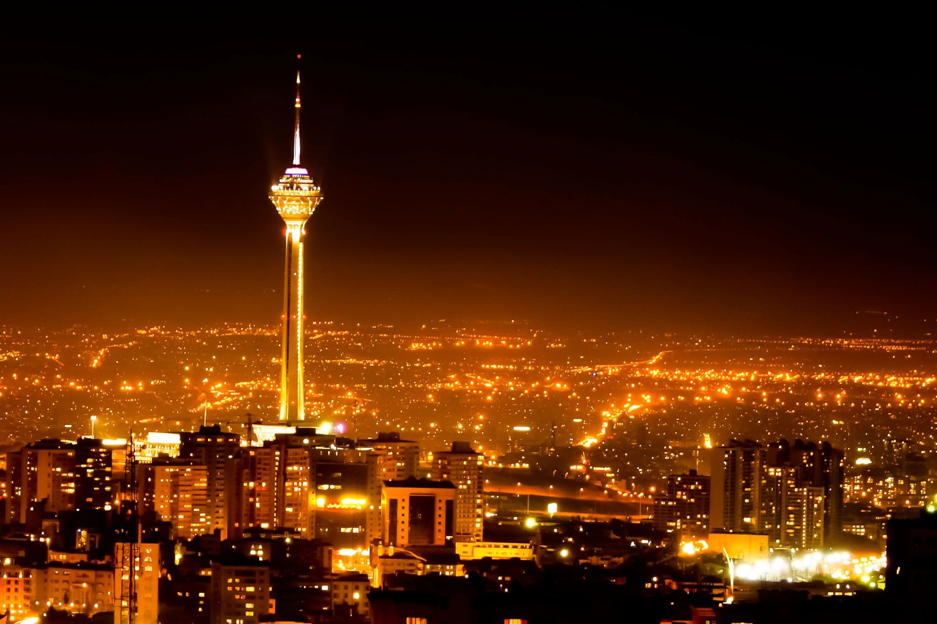 آلودگی نوری تهران