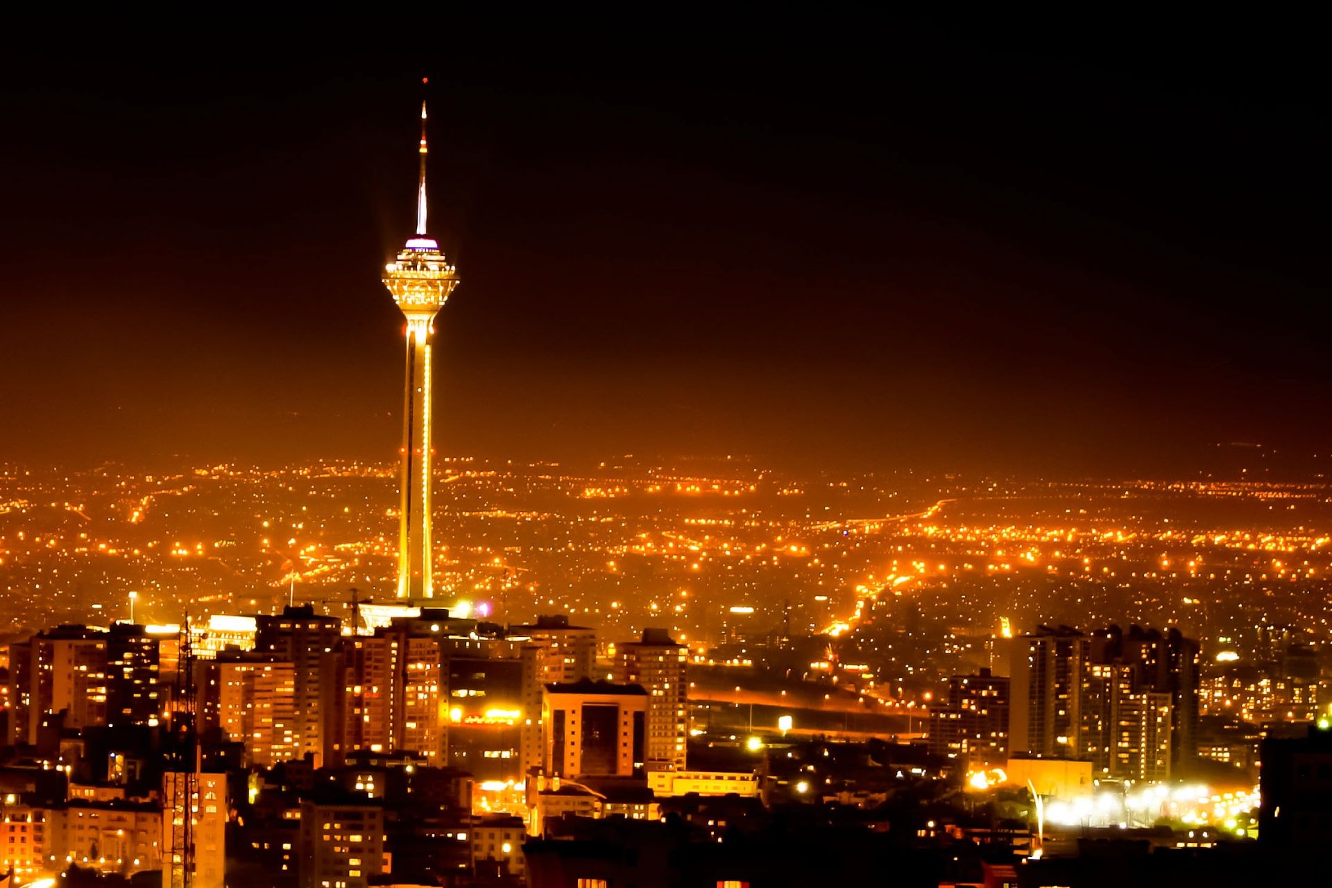 آلودگی نوری تهران