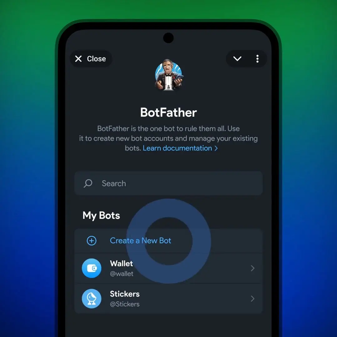 ابزار BotFather تلگرام