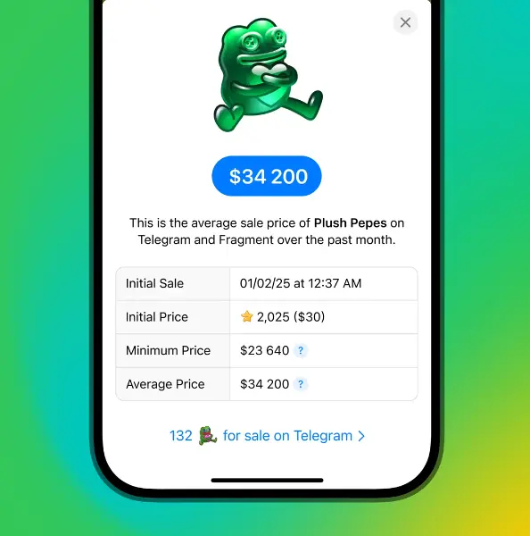 ارتقاء ارزش گیفت‌ها در تلگرام