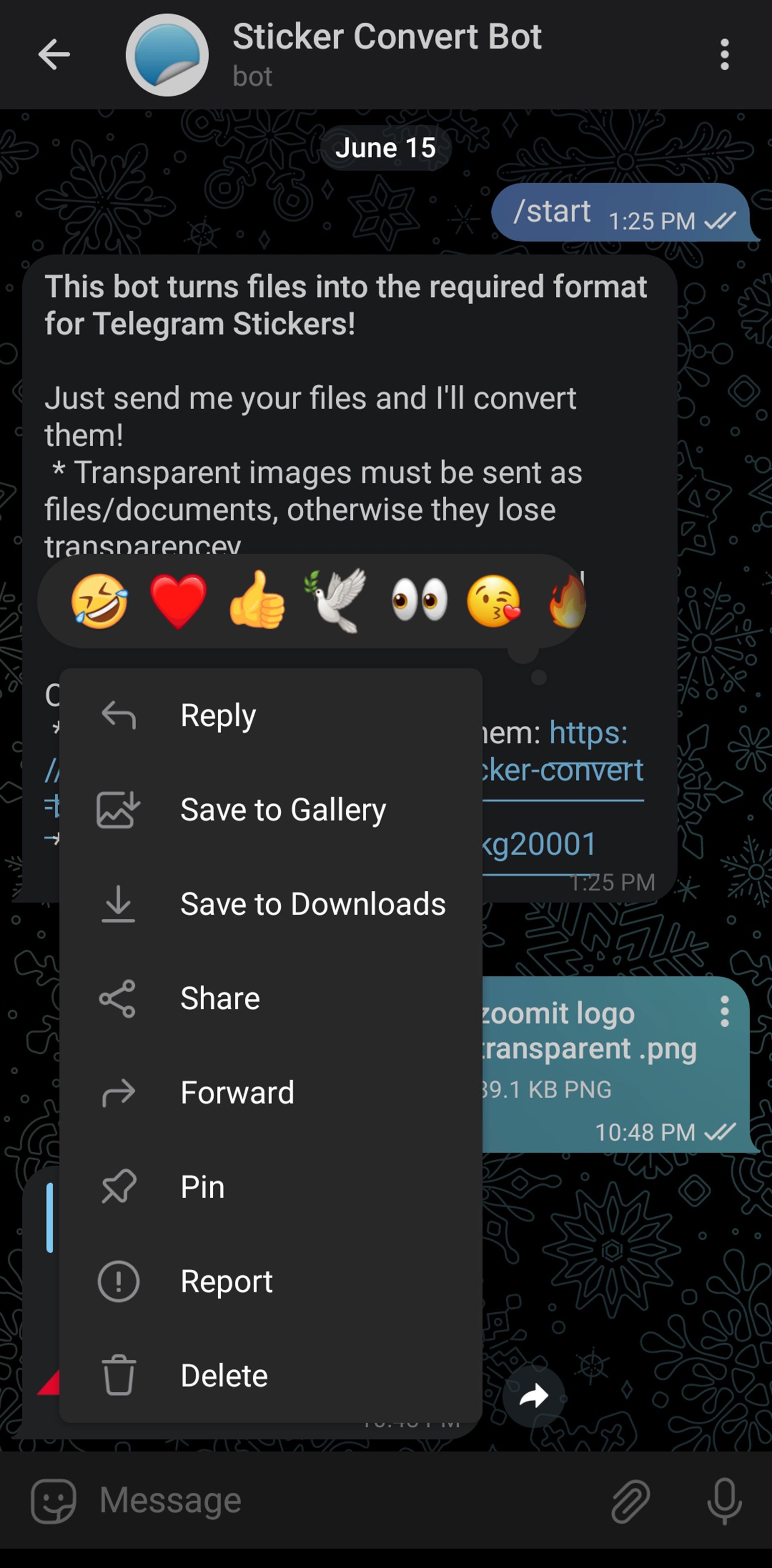 ذخیره فایل ارسال شده توسط ربات در تلگرام
