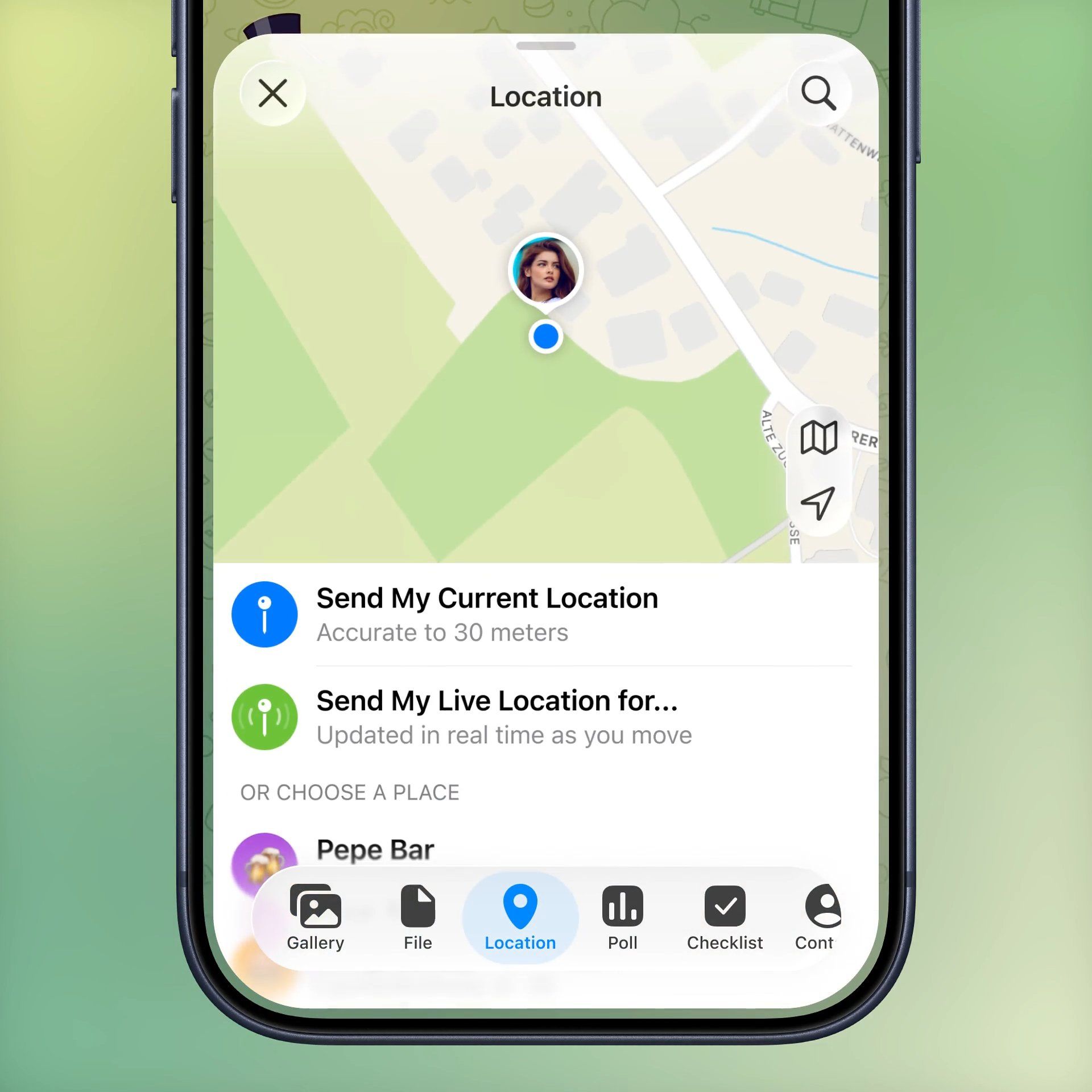طراحی جدید تلگرام ios
