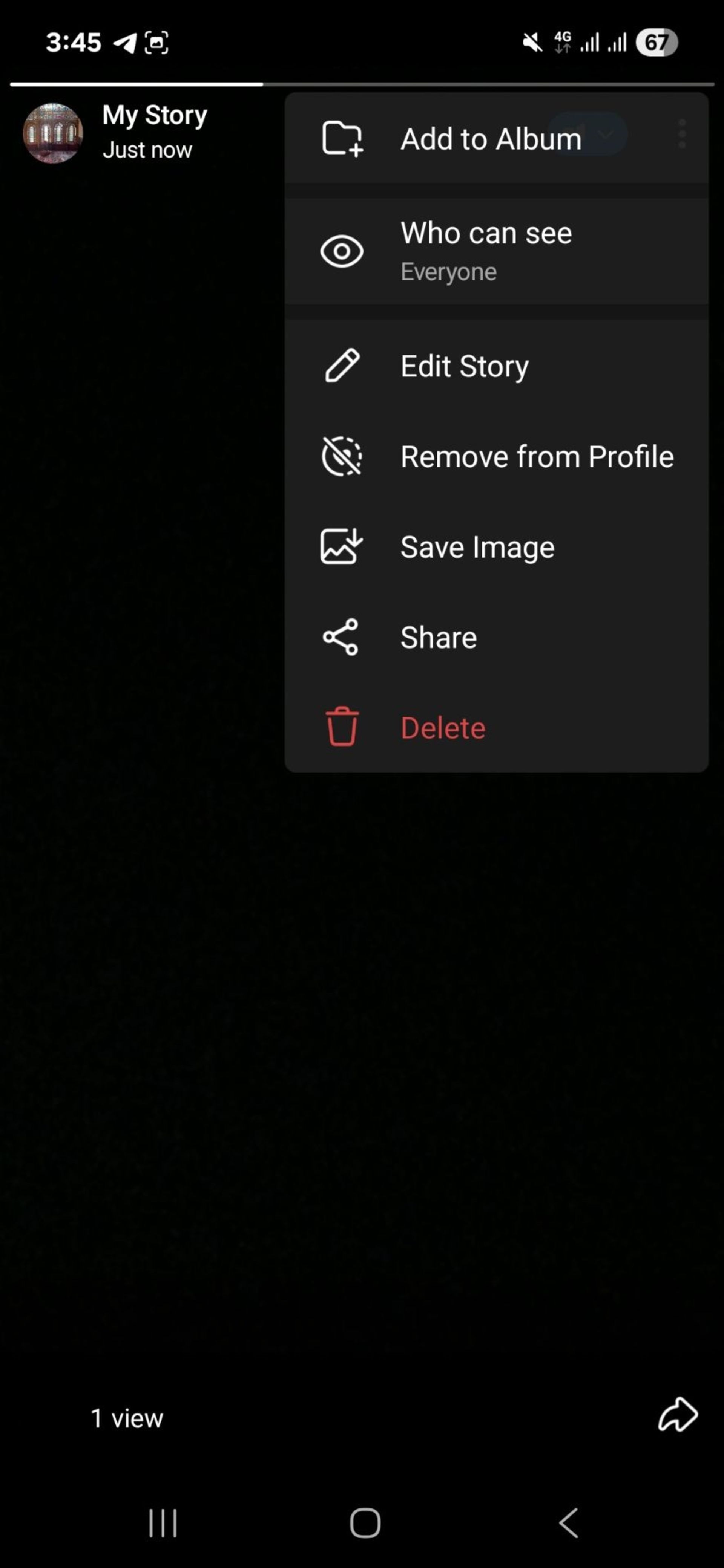 ویرایش استوری تلگرام