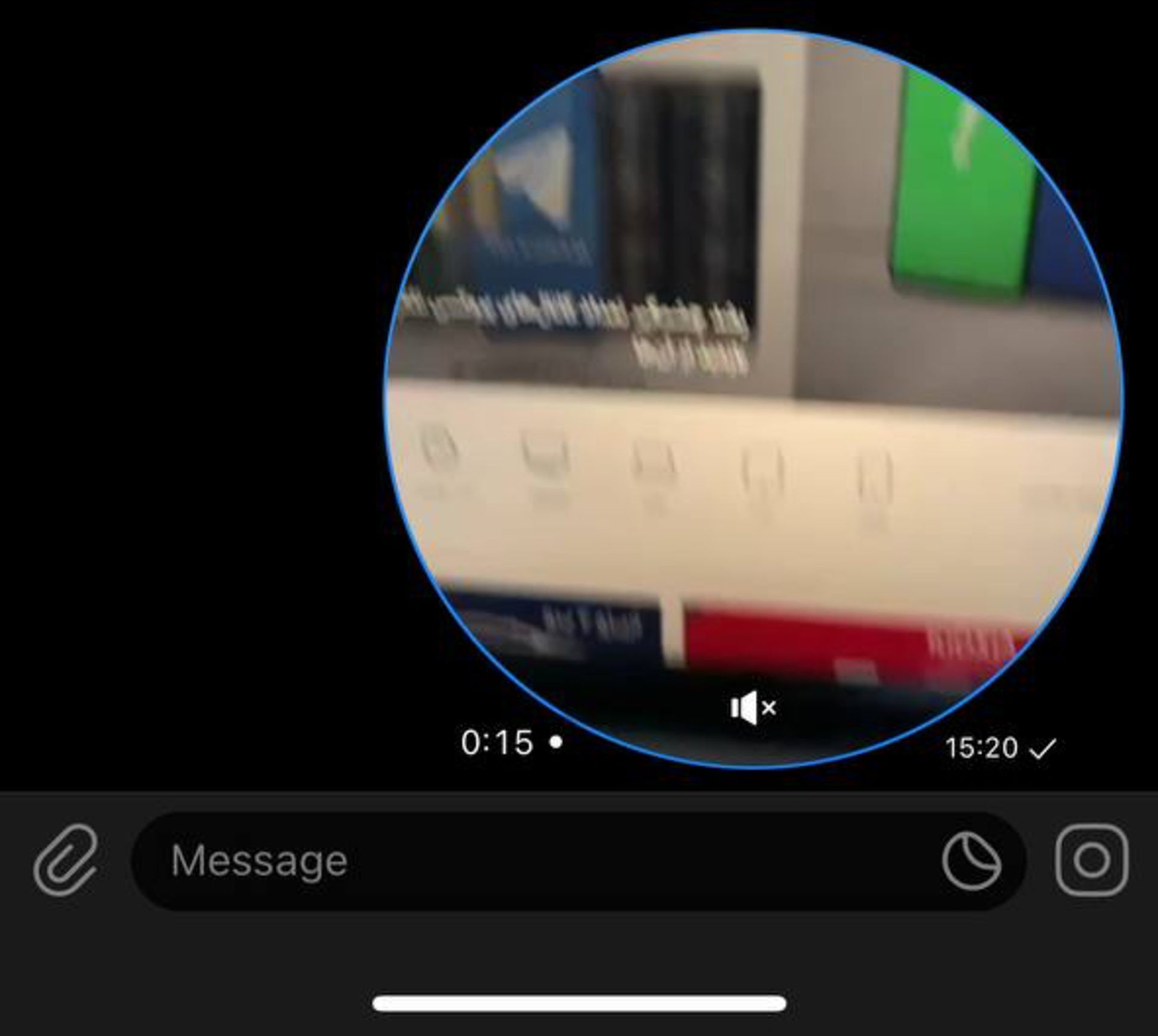 ارسال ویدیومسیج در تلگرام