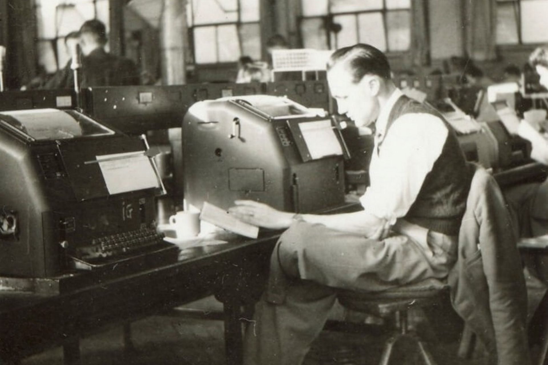 اتاق تلگراف در دهه ۱۸۶۰