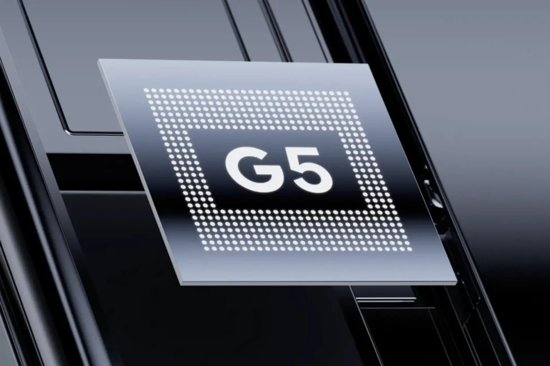 طرح گرافیکی از تراشه‌ی تنسور G5