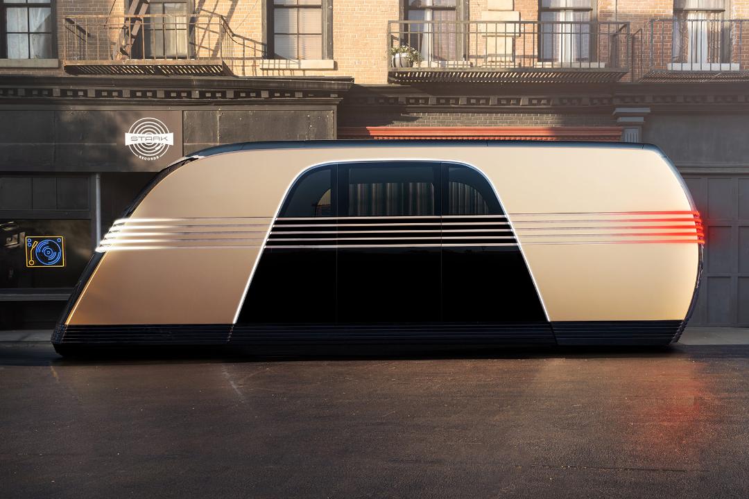 تسلا روبو ون Tesla Robovan نمای جانبی