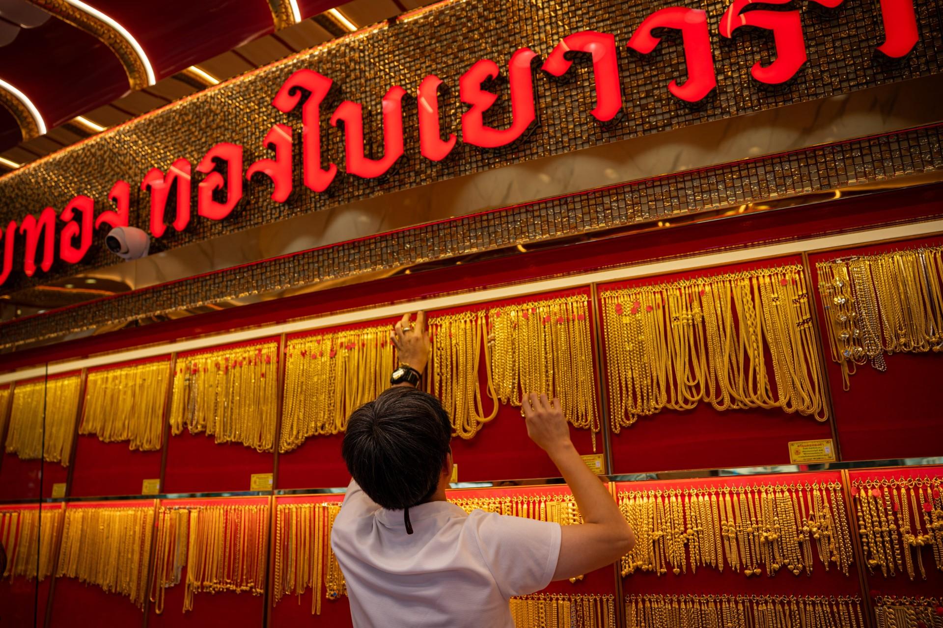 ویترینی از طلا در تایلند