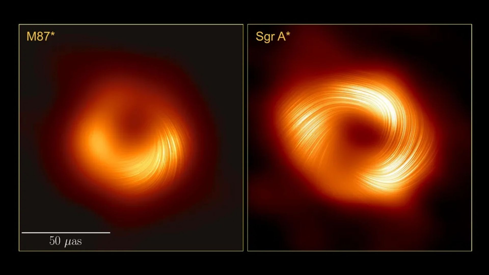مقایسه میدان‌های مغناطیسی سیاه‌چاله مسیه ۸۷ و کمان ای*