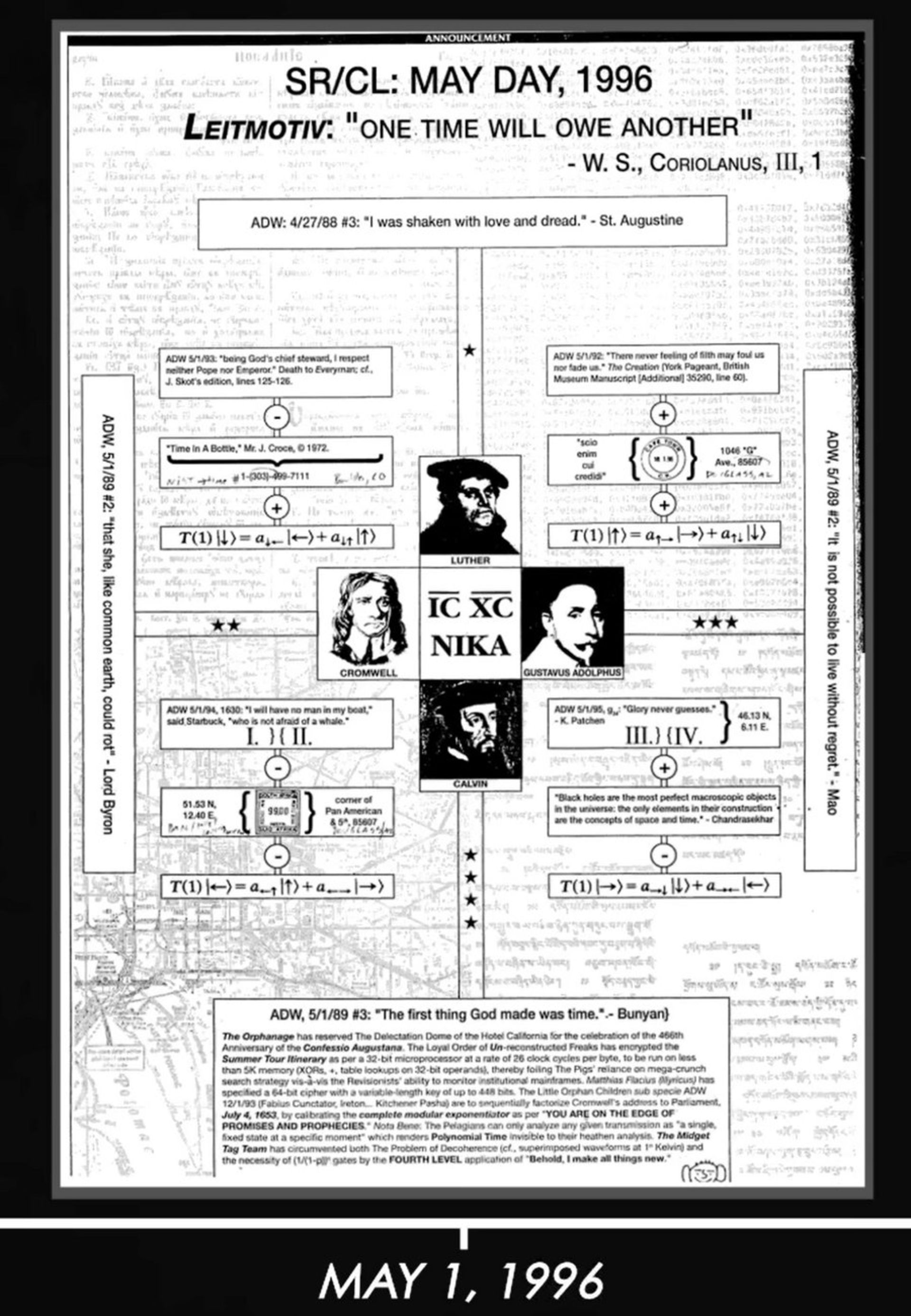 آگهی معمای یک می سال ۱۹۹۶