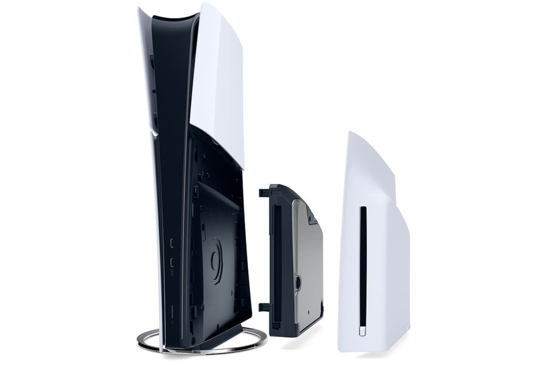 مدل ۲۰۲۳ پلی استیشن ۵ با دیسک درایو مجزا سفید با پنل کناری